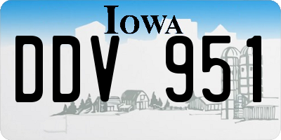 IA license plate DDV951