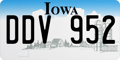 IA license plate DDV952