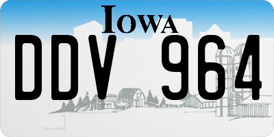 IA license plate DDV964