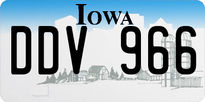IA license plate DDV966