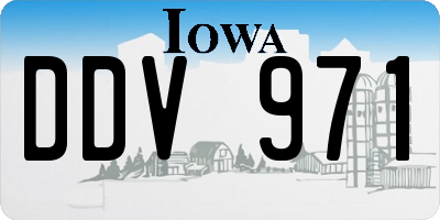 IA license plate DDV971