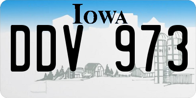 IA license plate DDV973