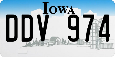 IA license plate DDV974
