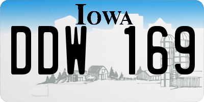 IA license plate DDW169