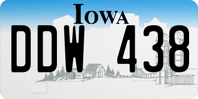 IA license plate DDW438