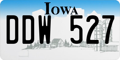 IA license plate DDW527