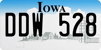 IA license plate DDW528