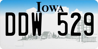 IA license plate DDW529
