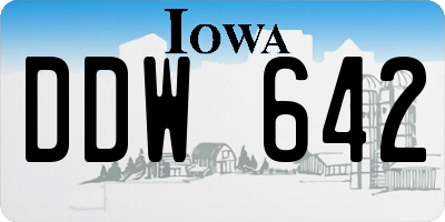 IA license plate DDW642