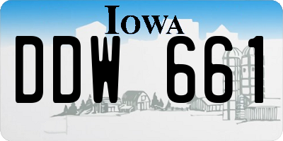 IA license plate DDW661