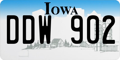 IA license plate DDW902