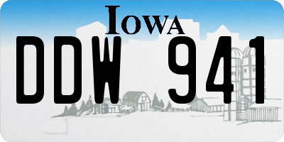 IA license plate DDW941