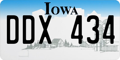 IA license plate DDX434