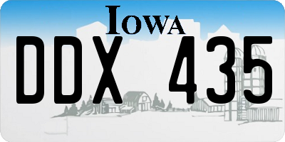 IA license plate DDX435