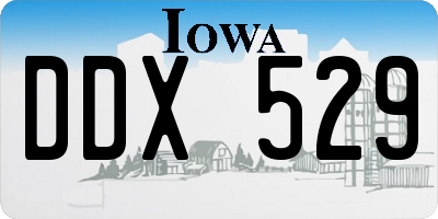 IA license plate DDX529