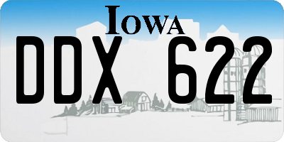 IA license plate DDX622