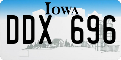 IA license plate DDX696