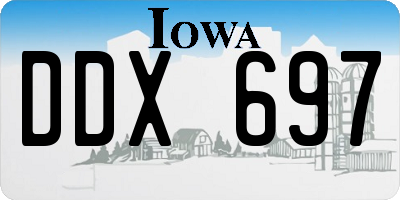 IA license plate DDX697
