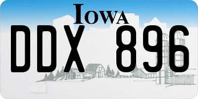 IA license plate DDX896