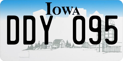 IA license plate DDY095