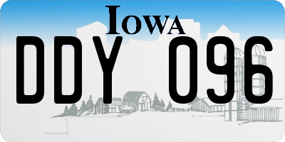 IA license plate DDY096