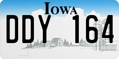 IA license plate DDY164