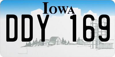 IA license plate DDY169