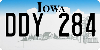 IA license plate DDY284