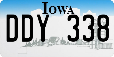 IA license plate DDY338