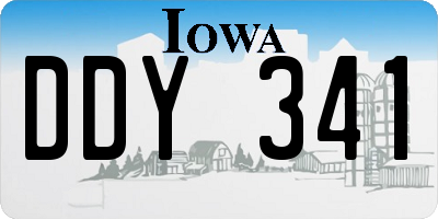 IA license plate DDY341