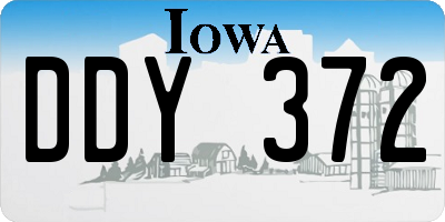 IA license plate DDY372