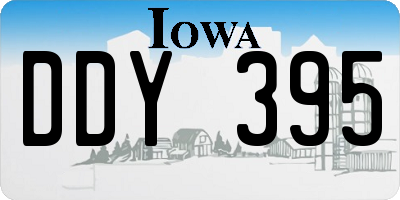IA license plate DDY395