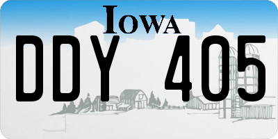 IA license plate DDY405