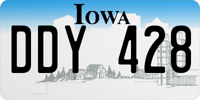 IA license plate DDY428