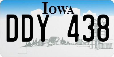 IA license plate DDY438