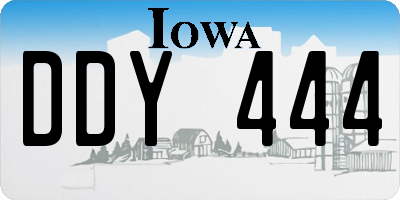 IA license plate DDY444