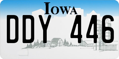IA license plate DDY446