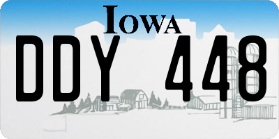 IA license plate DDY448