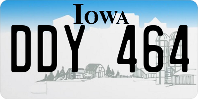 IA license plate DDY464