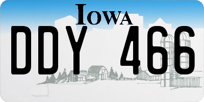 IA license plate DDY466