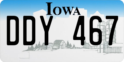 IA license plate DDY467