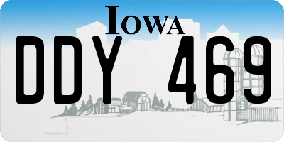 IA license plate DDY469
