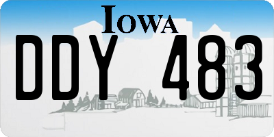 IA license plate DDY483