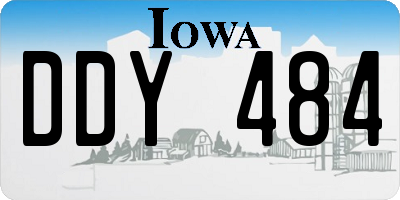 IA license plate DDY484
