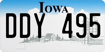 IA license plate DDY495