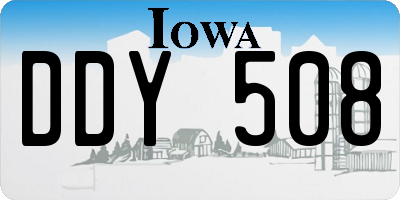 IA license plate DDY508