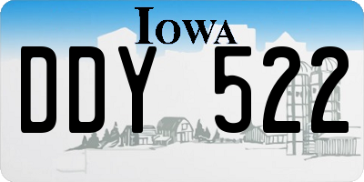 IA license plate DDY522