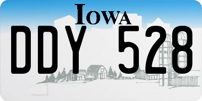 IA license plate DDY528
