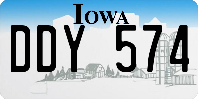 IA license plate DDY574