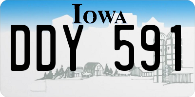 IA license plate DDY591